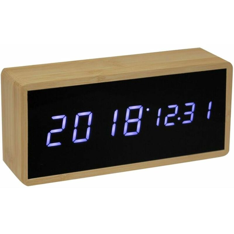 Réveil Led bambou