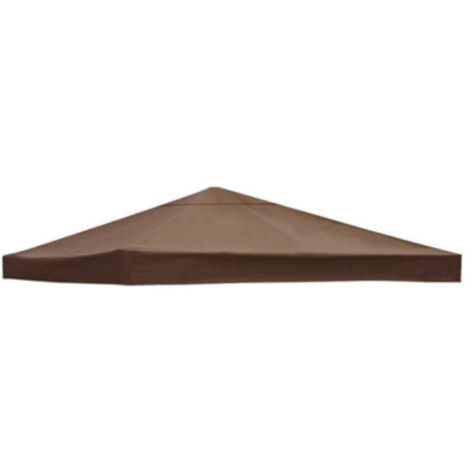 Rwoythk – Housse de rechange pour auvent de tonnelle 300 cm x 300 cm – Tissu polyester imperméable 300D – Protection contre soleil et pluie
