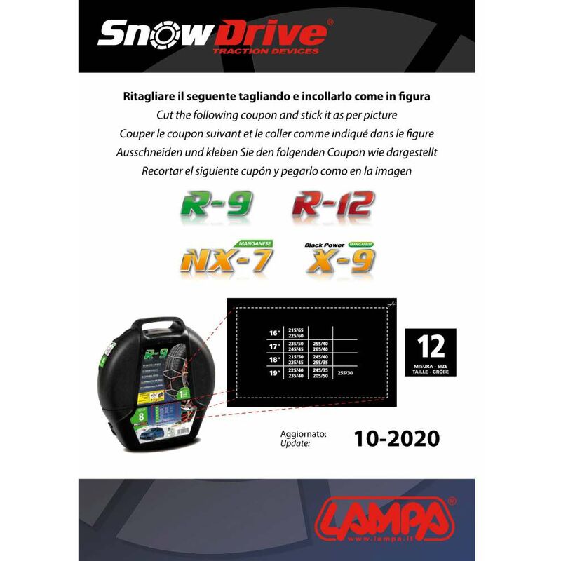 Image of Catene da neve autovetture rx-7 - 12 snowdrive 16393