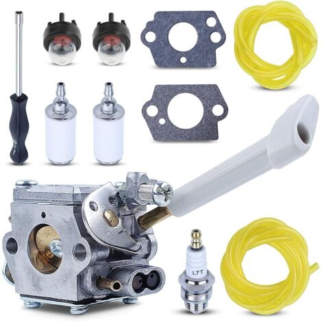 RY08420A Carburateur souffleur de feuilles de sac à dos et Carb Ajustement des outils pour Ryobi BP42 RY08420 avec ligne de filtre à carburant Pièces de rechange pour 308054079 530069247