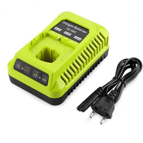 RYOBI 12V-18V P117 P108 Ersatzladegerät für Lithium-Nickel-Akku, 3A Schnellladegerät MUMU