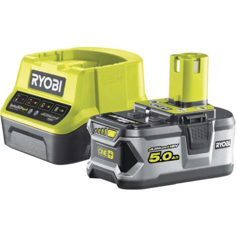 Ryobi 18 V ONE+ Akku-Starterset RC18120-150, inkl. 1x 5,0 Ah Akku und 2,0 A Ladegerät