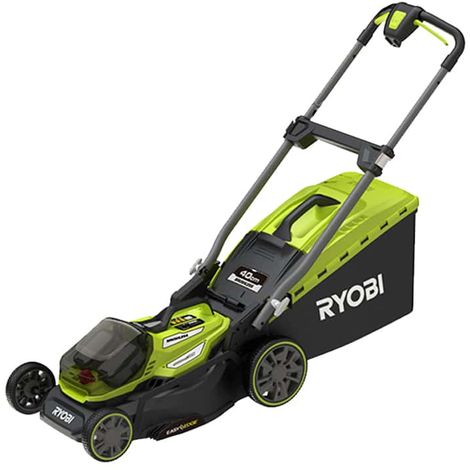  RYOBI 18V LithiumPlus Brushless Mower - cortes 40cm - 2 baterías 4.0 Ah - 1 cargador rápido - RY18LMX40A-240 