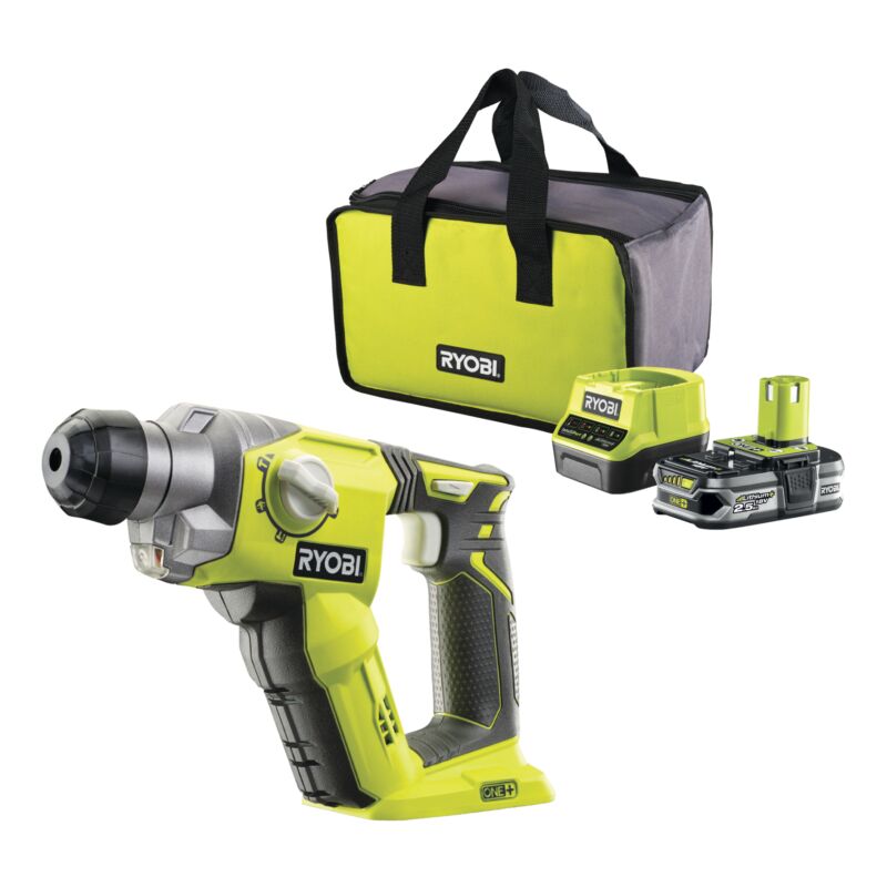 Ryobi - tassellatore a batteria 'r18sds-125s' 18v 2,5ah e caricabatterie
