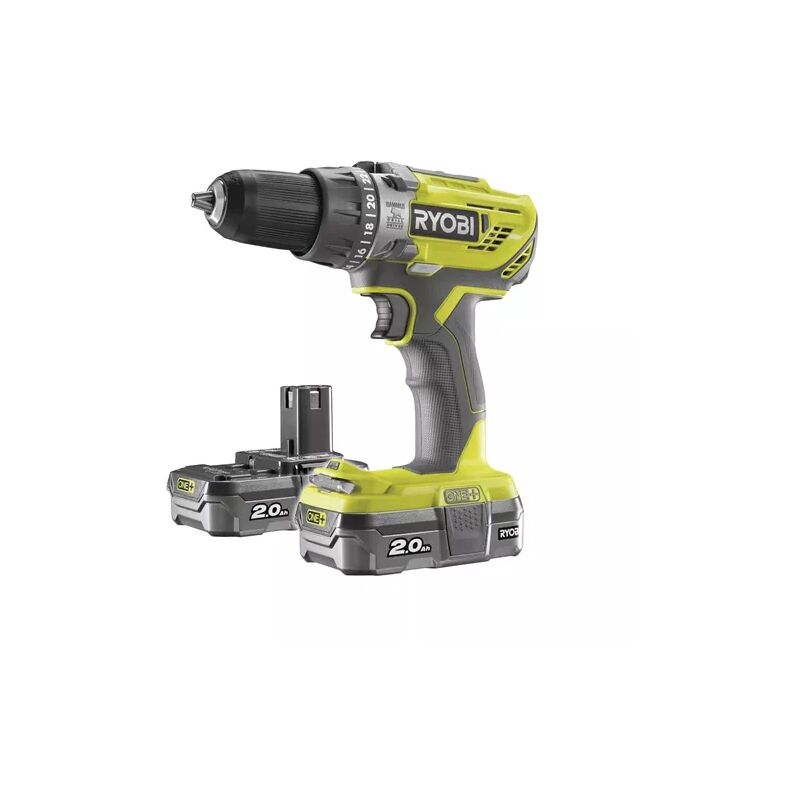 Ryobi Aku. Schlagbohrer/angetrieben. R18pd3-220s 18v 22, 0ah Ein+