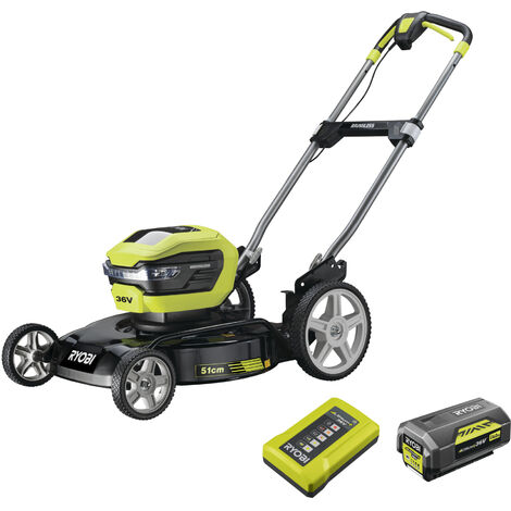 Ryobi 36 V MAX POWER Brushless Akku-Mulchmäher RY36LMMX51A-140, 1x4,0 Ah + Lader