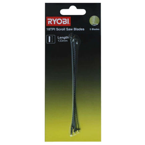 RYOBI 5 lames à chantourner pour scie à chantourner RSW1240G SSB18TPI