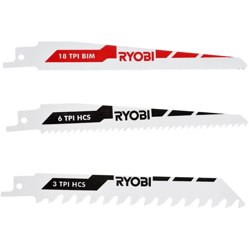 Set Lame Ryobi RAK3RBWM 3 pcs