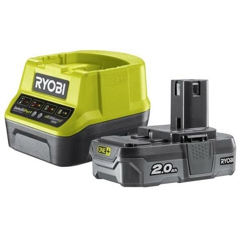 Set di avviamento batteria + caricabatterie 18V RYOBI ONE+ 1 batteria da 2Ah + caricabatterie - RC18120-120