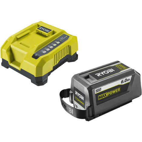 RYOBI Batterie 36V LithiumPlus 6.0 Ah - 1 chargeur rapide RY36BC60A-160