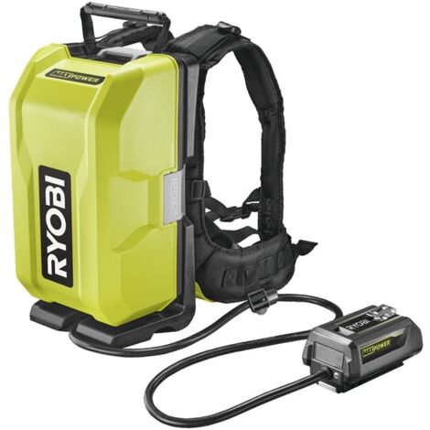 Ryobi – Chargeur dorsal pour batterie 36V Max Power 6.0Ah – Chargement séquentiel – Affichage de charge intégré – Harnais confortable - RY36BP3PA-0