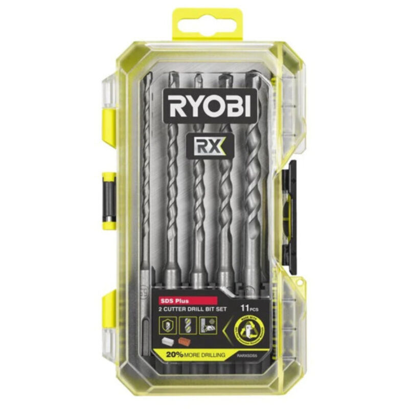 Coffret 5 forets SDS+ à 2 taillants RYOBI RX 5 5 à 10 mm RARXSDS5