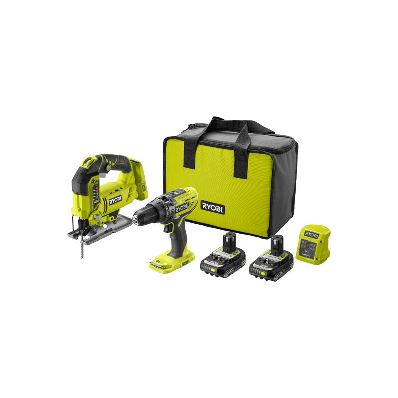 18V ONE+ Cordless Combi Drill & Jigsaw Starter Kit (2 x 2.0Ah)