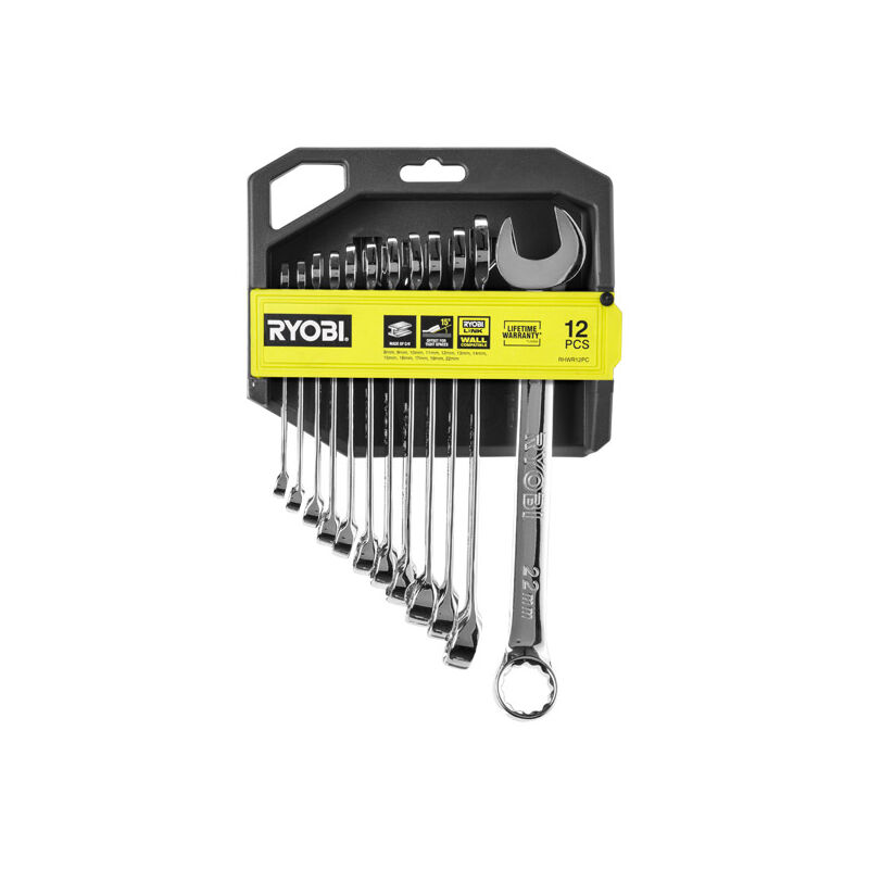 Combination Wrench Set (12pc) RHWR12PC - Ryobi