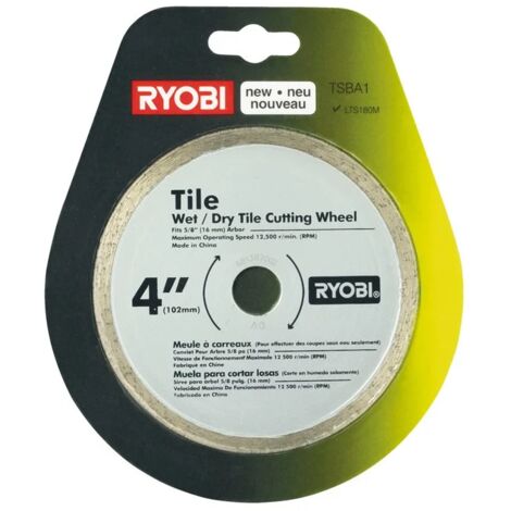 RYOBI - Disco de corte diám. 102 mm para loseta ONE+™ LTS180M - TSBA1