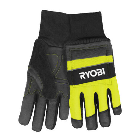 RYOBI Gants anti-coupures - RAC258L - pour tronçonneuses - Taille L