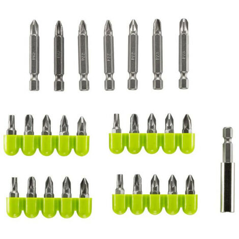 RYOBI Kit 28 accessoires de vissage Avec racks de rangement RAK28MSD