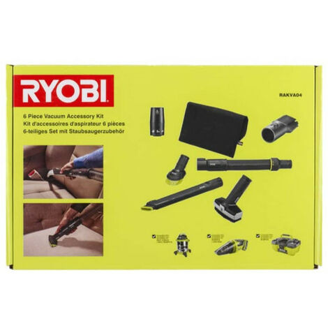 RYOBI Kit 6 accessoires pour nettoyage automobile - RAKVA04