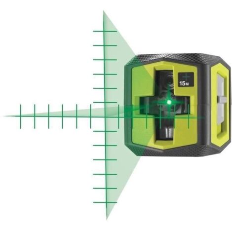 Ryobi Kreuzlinienlaser grün 15 m Reichweite Präzision ±0,5 mm