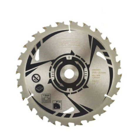 RYOBI Lame carbure pour scie circulaire 184 mm 24 dents CSB184A1