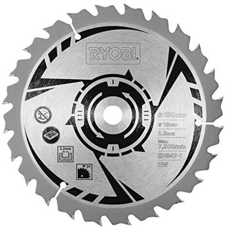 RYOBI Lame pour scie circulaire 190mm 24 dents CSB190A1