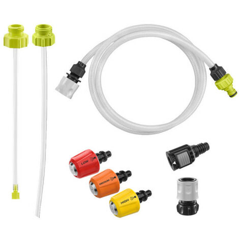 RYOBI Lot d'accessoires pour pistolets haute pression - Buses de brumisation EZClean - Adaptateur de bouteille 2L - Adaptateur large - RAC754