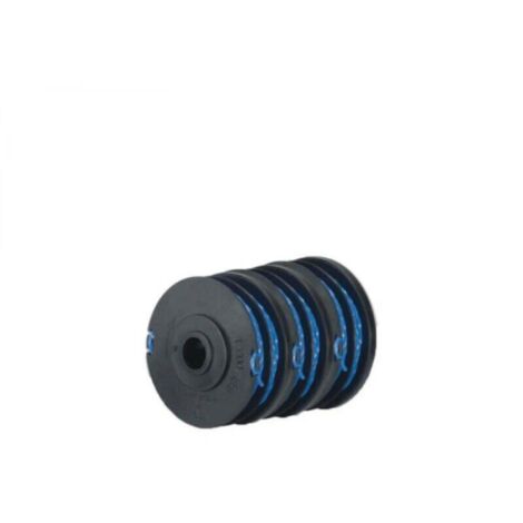RYOBI Lot de 3 bobines double fil diamètre 1.65mm pour coupe-bordures électriques RAC123