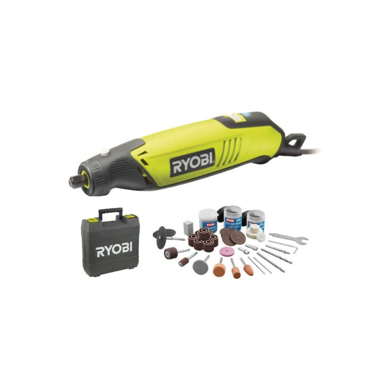 Coffret outils multifonctions 150W - 115 accessoires - arbre flexible - support télescopique - EHT150V - Ryobi