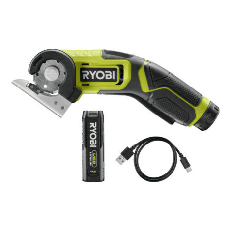 RYOBI Mini-scie RCT4-120G - 4V - 1 Batterie 2.0Ah - Câble USB C