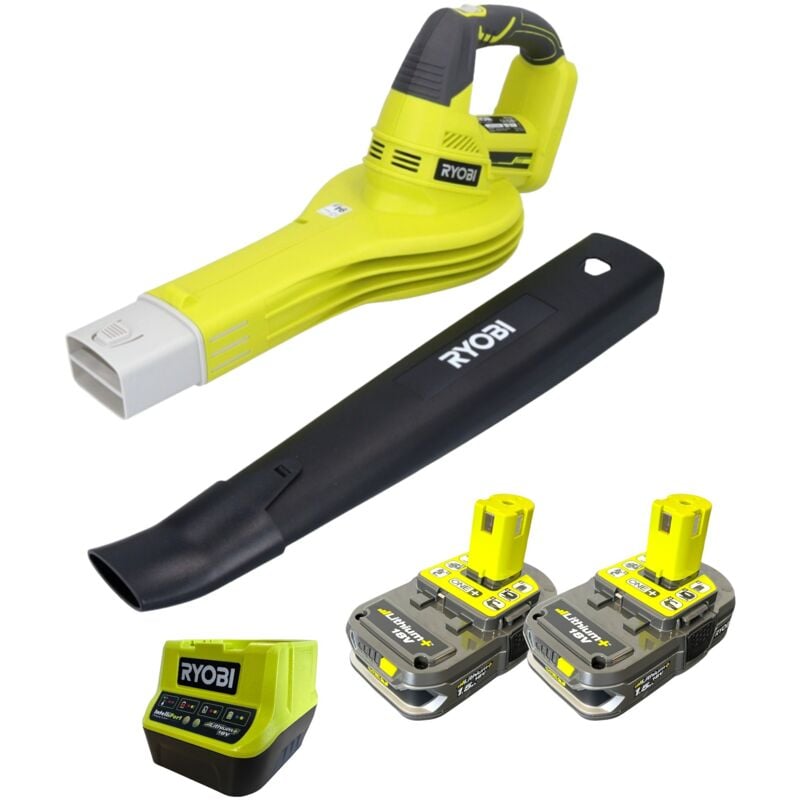 OBL1820S-215 Souffleur de feuilles sans fil 18 v 245 km/h + 2x batterie 1,5 Ah + chargeur - Ryobi