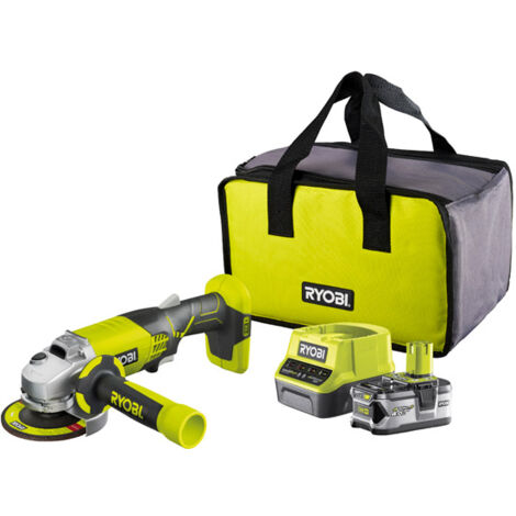 Ryobi ONE+ Angle Grinder 18V R18AG-140S 4.0Ah Kit