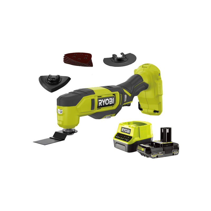 Ryobi - one+ Multi-Tool Kit (1x 2.0Ah) 18V RMT18-1C20GL