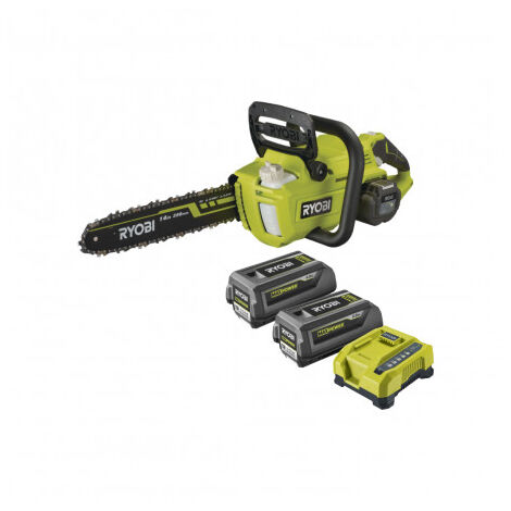 RYOBI - Pacchetto motosega brushless RYOBI 36V LithiumPlus - 2 batterie 4.0Ah - 5.0Ah - 1 caricabatteria