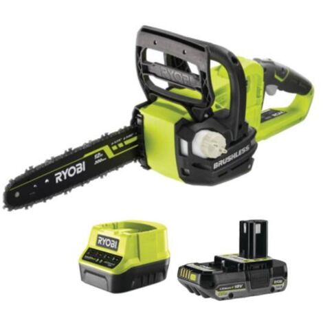 RYOBI - Pacchetto motosega RYOBI 18V OnePlus OCS1830 - 1 batteria da 2,5 Ah - 1 caricabatterie rapido RC18120-125