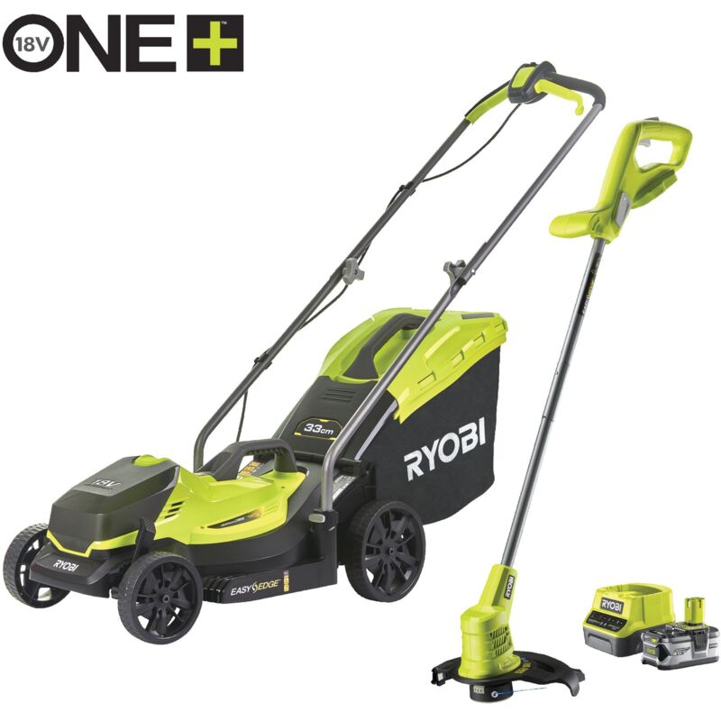 Ryobi - 18 v one+ Kit de machines sans fil combiné, 2 pièces, OLM1833B, OLT1825M 1x4,0 Ah