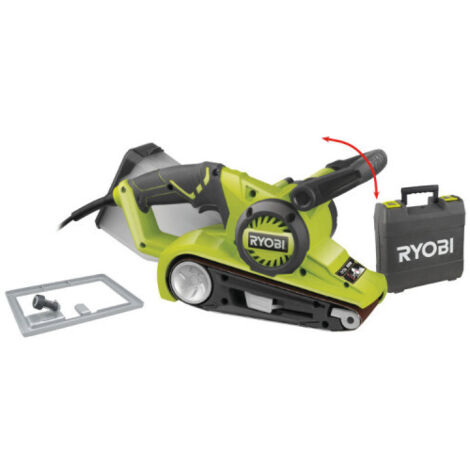 Ponceuse à bande électrique RYOBI 800W 76mm - variateur de vitesse - mallette - EBS800V