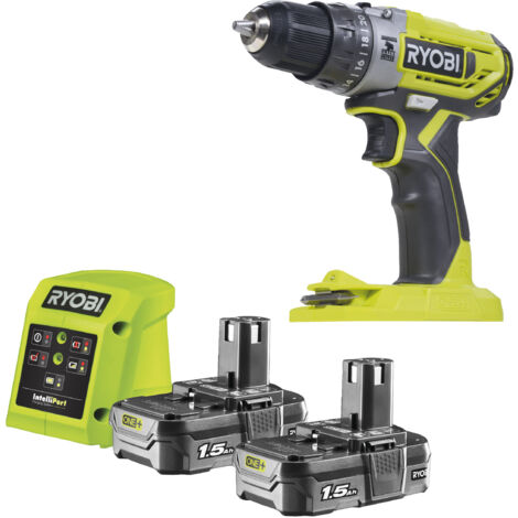 Ryobi R18PD2-215G 18V Schlagbohrmaschine (2x 1,5Ah)