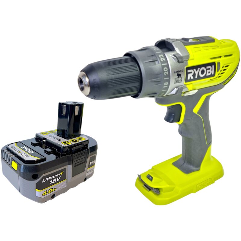 Image of Ryobi R18PD3-0 Akku Schlagbohrschrauber 18 V 50 Nm + 1x Akku 4,0 Ah - ohne Ladegerät