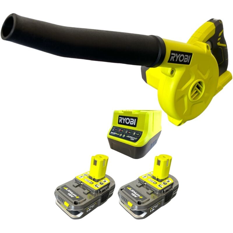 Ryobi - R18TB-215 Batterie Geblse 18 v 200 km/h + 2x batterie 1,5 Ah + chargeur