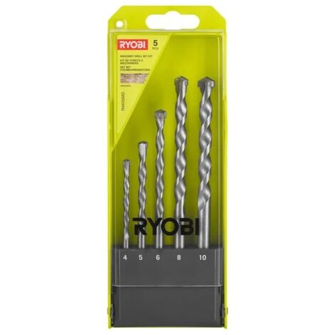 Ryobi RAK05MD Kit 5 Punte Muratura 4/5/6/8/10mm