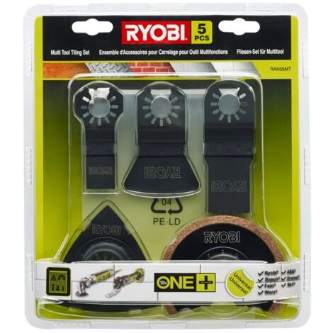 Ryobi RAK05MT Kit 5 Schleifpapiere Universal-Multifunktionswerkzeug-Schneidklingen
