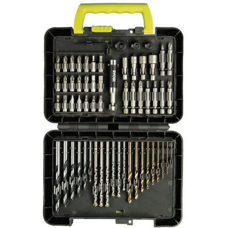 Ryobi RAK60DDF Kit 60 Bits 1/4" Sechskantbohrer Bits Schraubendreherkoffer