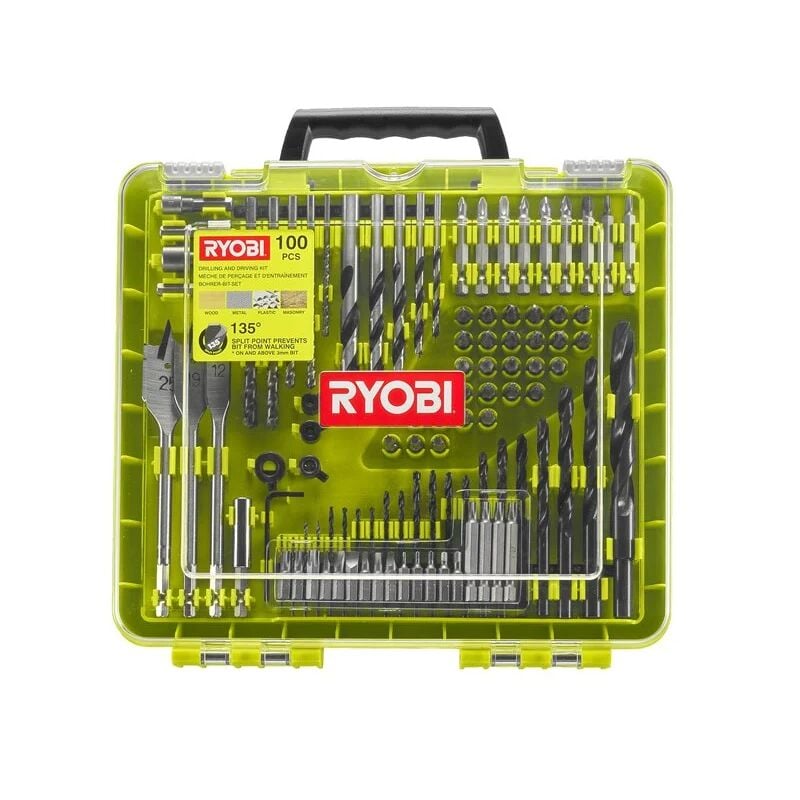 Image of RAKDD100 Kit 100 Bits 1/4' Sechskant-Bits Bohrschrauber - Ryobi