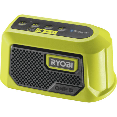 Ryobi RBTM18-0 Bluetooth Mini-Lautsprecher 25 Meter 18V ONE+ Leistung 5W (nur Gehäuse)