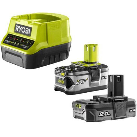 Ryobi RC18120-242 Batterie-Kit-Ladegerät 18V ONE+ (2,0 + 4,0) Ah