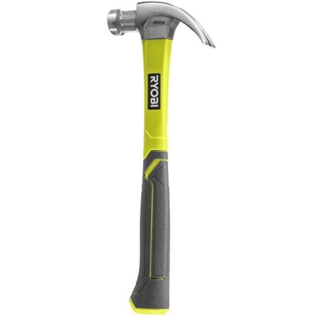 Ryobi RHHCC450 Gebogener Zimmermannshammer aus Fiberglas, 450 g