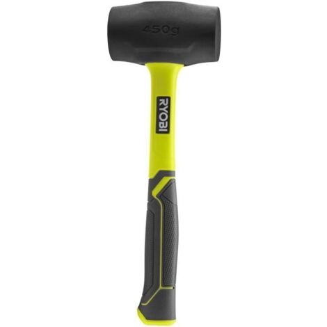 Ryobi RHHM450 Anti-Rebound-Hammer, Stahlkopf, Holzgriff, 450 g