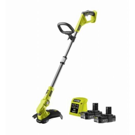 RYOBI RLT183222S Ryobi-RLT183222S - Tagliaerba 18 V, 2 x 2,5 Ah, larghezza di taglio 25/30 cm [5133004429], colore: Verde