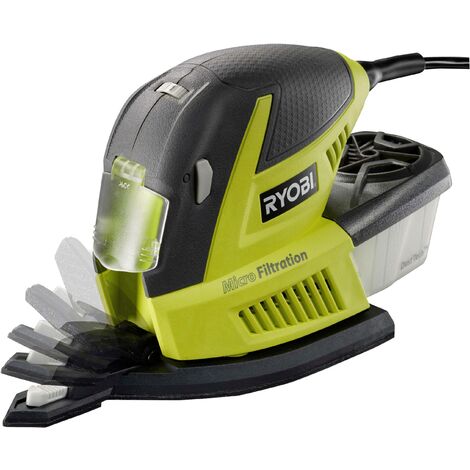 Ponceuse triangulaire RYOBI 100W 20 abrasifs RPS100-GA20