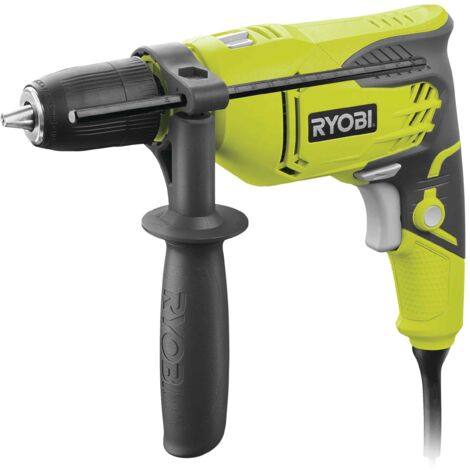 Ryobi RPD500-GC, Trapano a Percussione 500W, Mandrino Autoserrante, Variatore Elettronico di Velocità, 3000 giri/min, Impugnatura GripZone, Compatto e Leggero